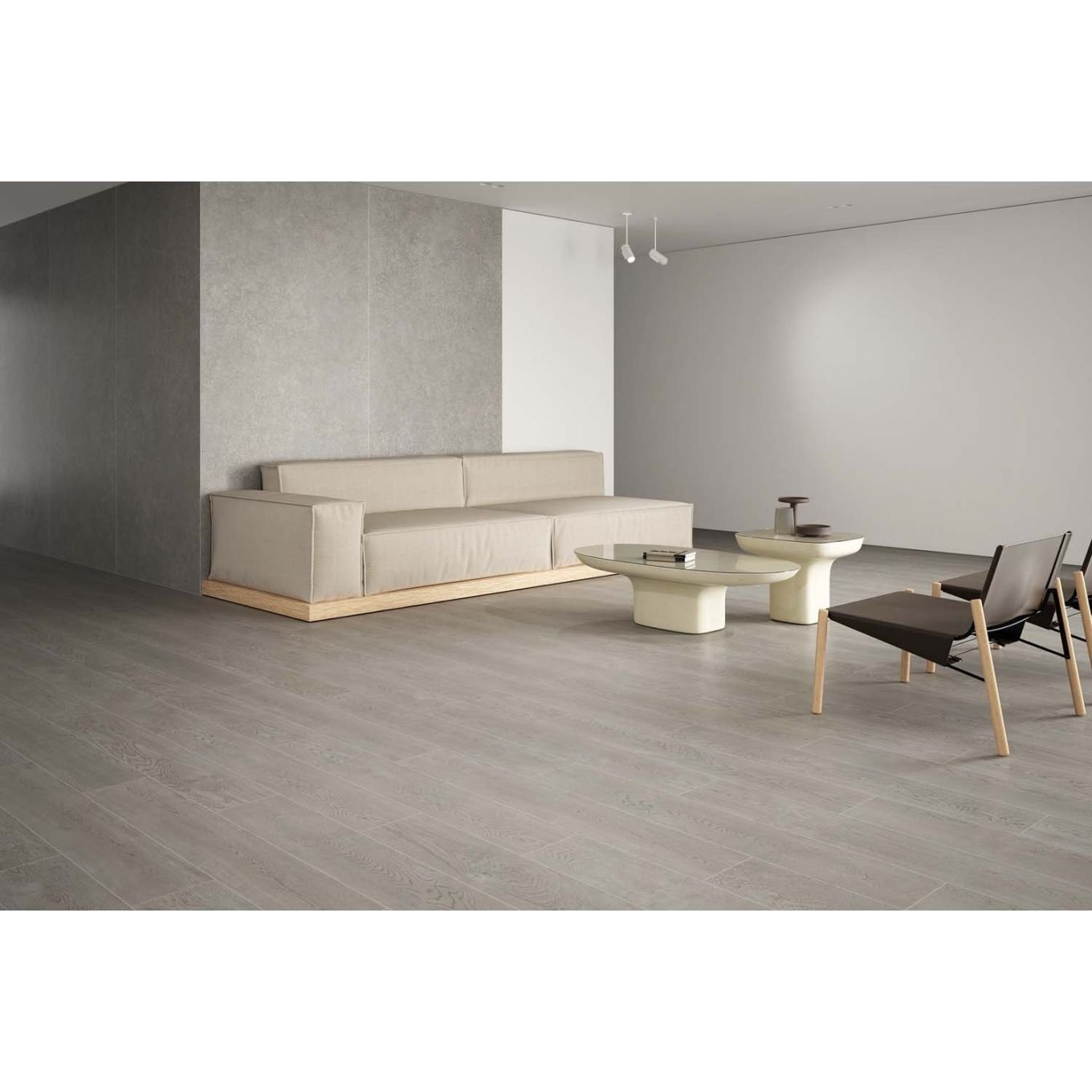 Ceppri Grey Wood Effect Matt Porcelain Tile 197x1200mm