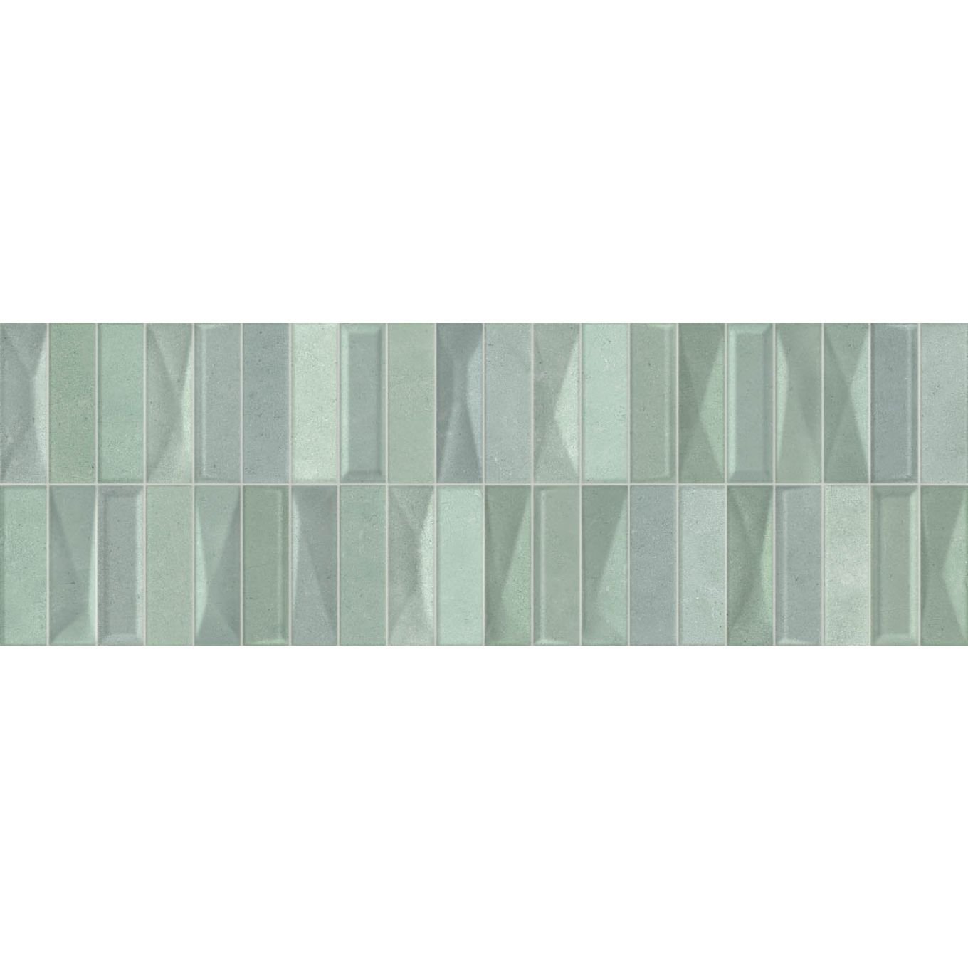 Passetto Green Decor Gloss Ceramic Tile 600x200mm