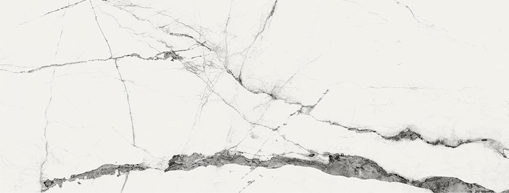 Glacier White Marble Gloss Porcelain Tile 450x1200mm