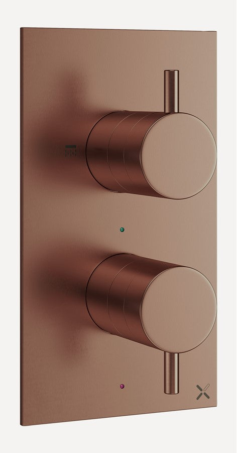 MPRO 2 Outlet 2 Handle Concealed Thermostatic Shower Valve