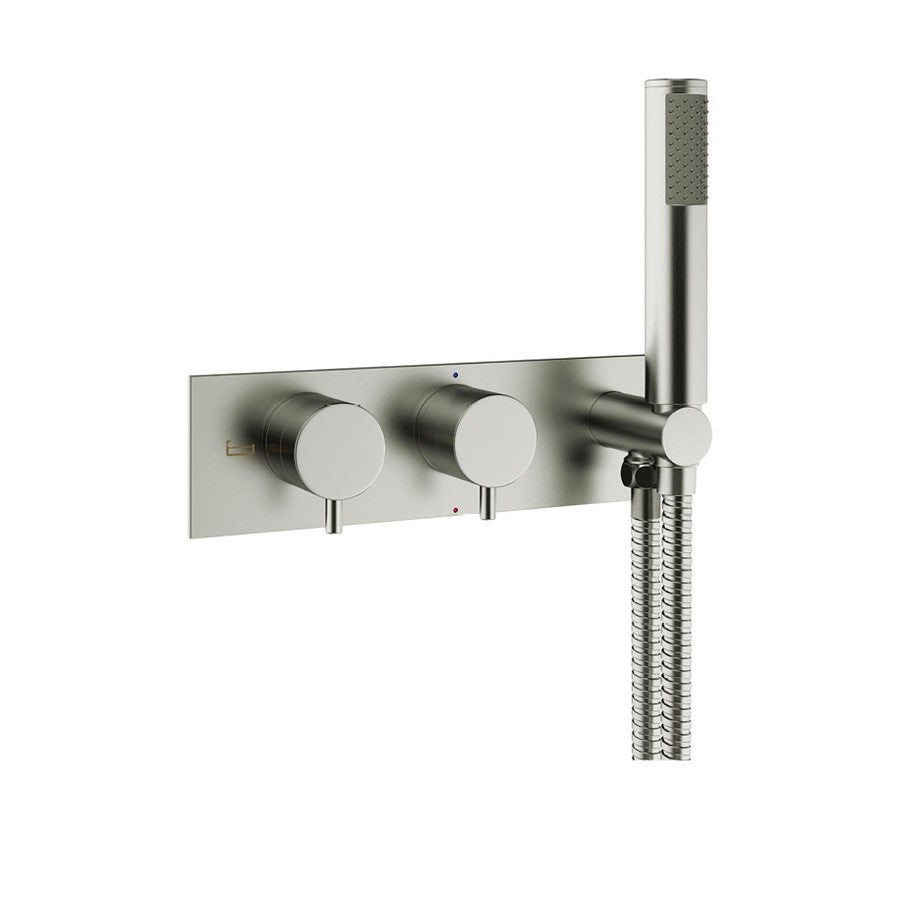 MPRO 2 Outlet 2 Handle Concealed Thermostatic Bath Valve & Handset