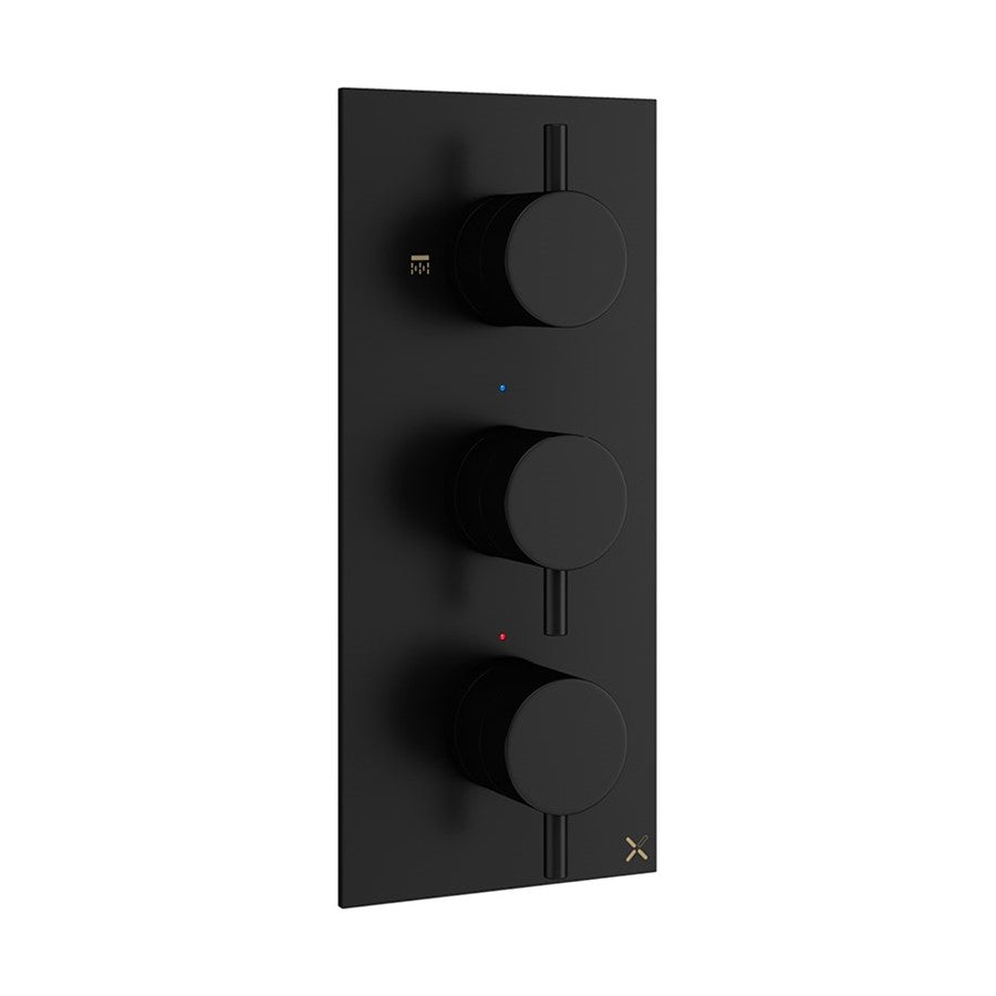 MPRO 2 Outlet 3 Handle Concealed Thermostatic Shower Valve Portrait