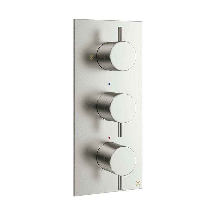 MPRO 2 Outlet 3 Handle Concealed Thermostatic Shower Valve Portrait