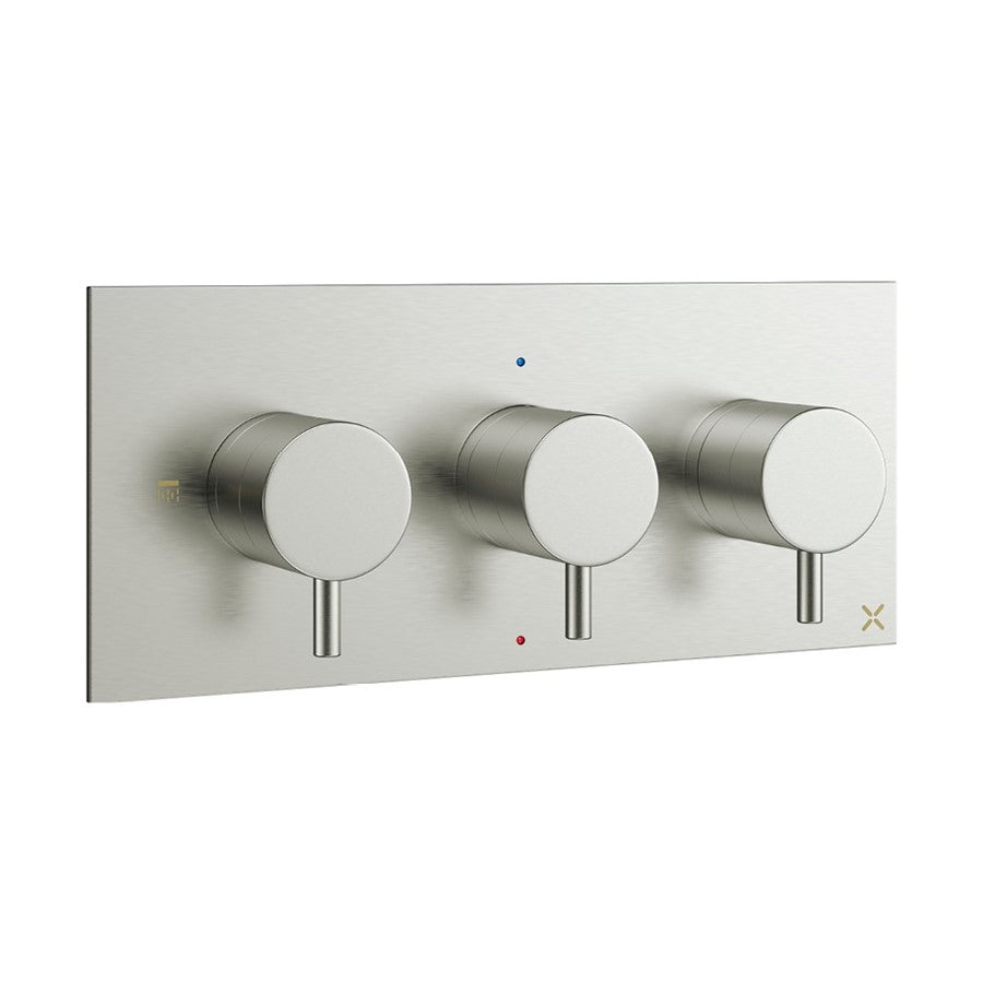 MPRO 2 Outlet 3 Handle Concealed Thermostatic Shower Valve Landscape