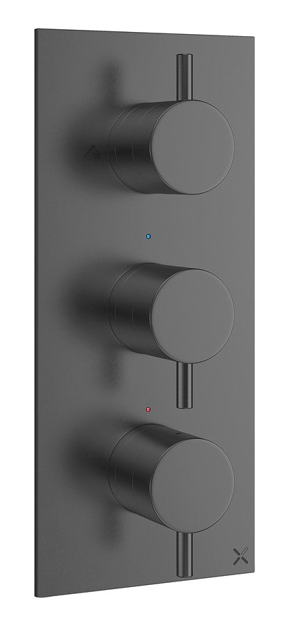 MPRO 3 Outlet 3 Handle Concealed Thermostatic Shower Valve Portrait
