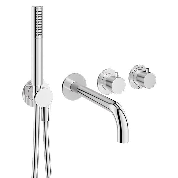 MPRO Module 2 Outlet 2 Handle Shower Valve, Bath Spout & Handset