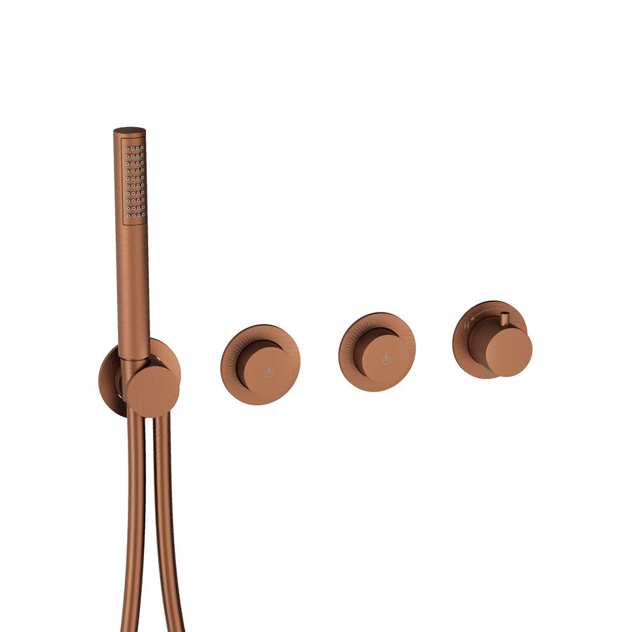Module MPRO Push 2 Outlet Shower Valve with Handset