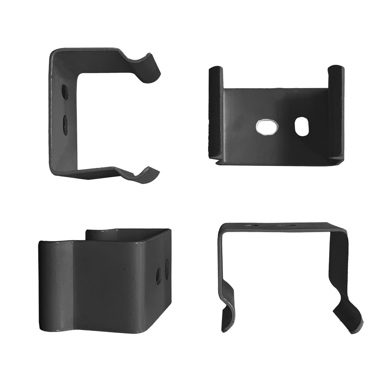 Perth Black Horizontal Radiator Brackets