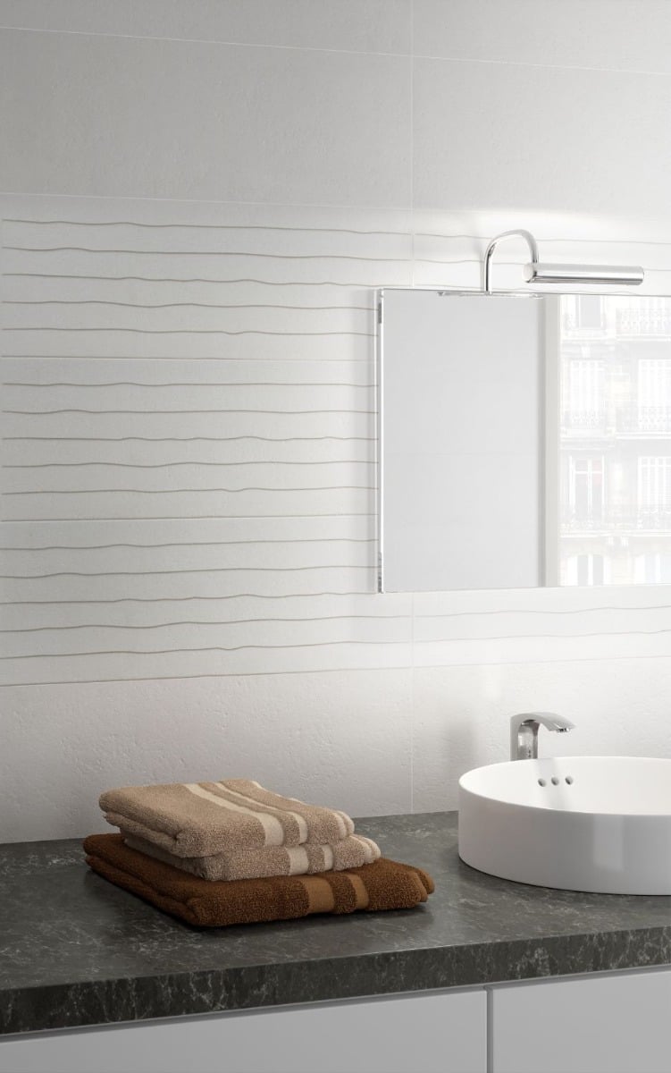 Moonlight Blind Blanco Ceramic Tile 250x750mm