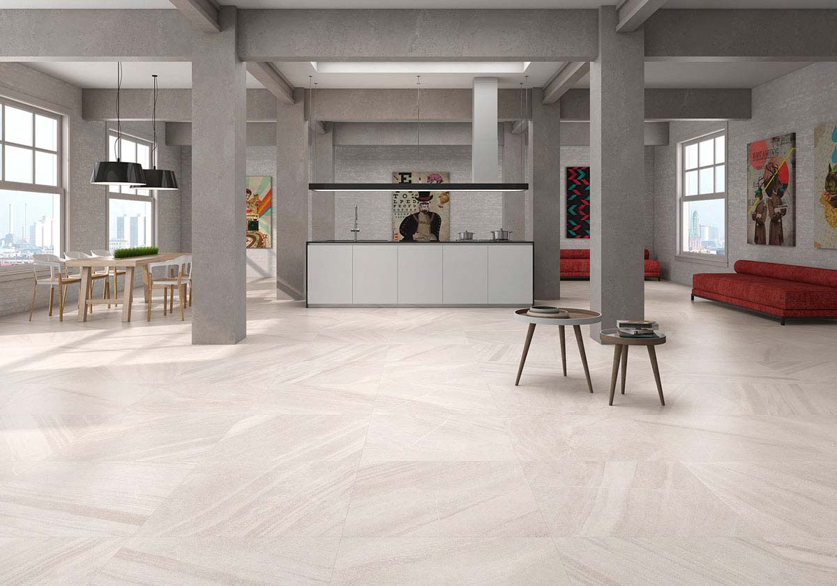 Cave Arena Stone Effect Indoor Porcelain Tile 600x600mm