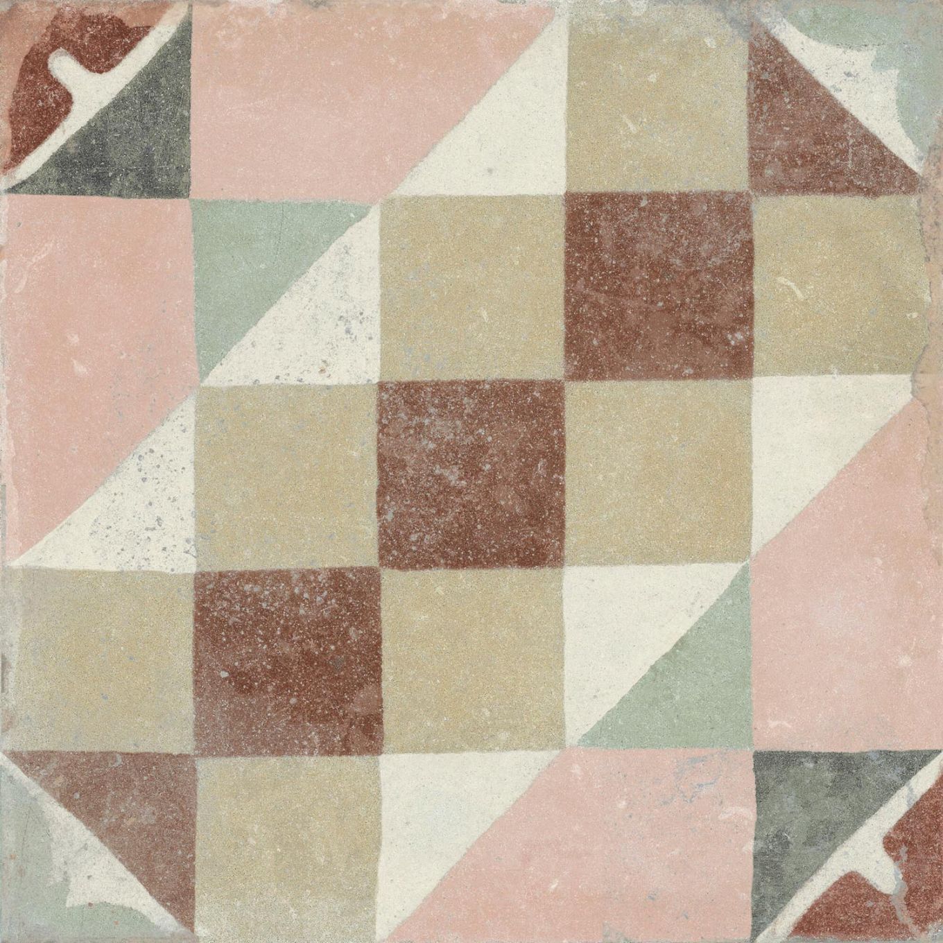 Machu Favara Matt Porcelain Patterned Tile 223x223mm