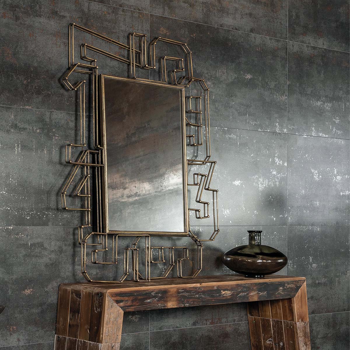 Metallon Titanium Semi-Polished Metallic Porcelain Tiles 600x1200mm