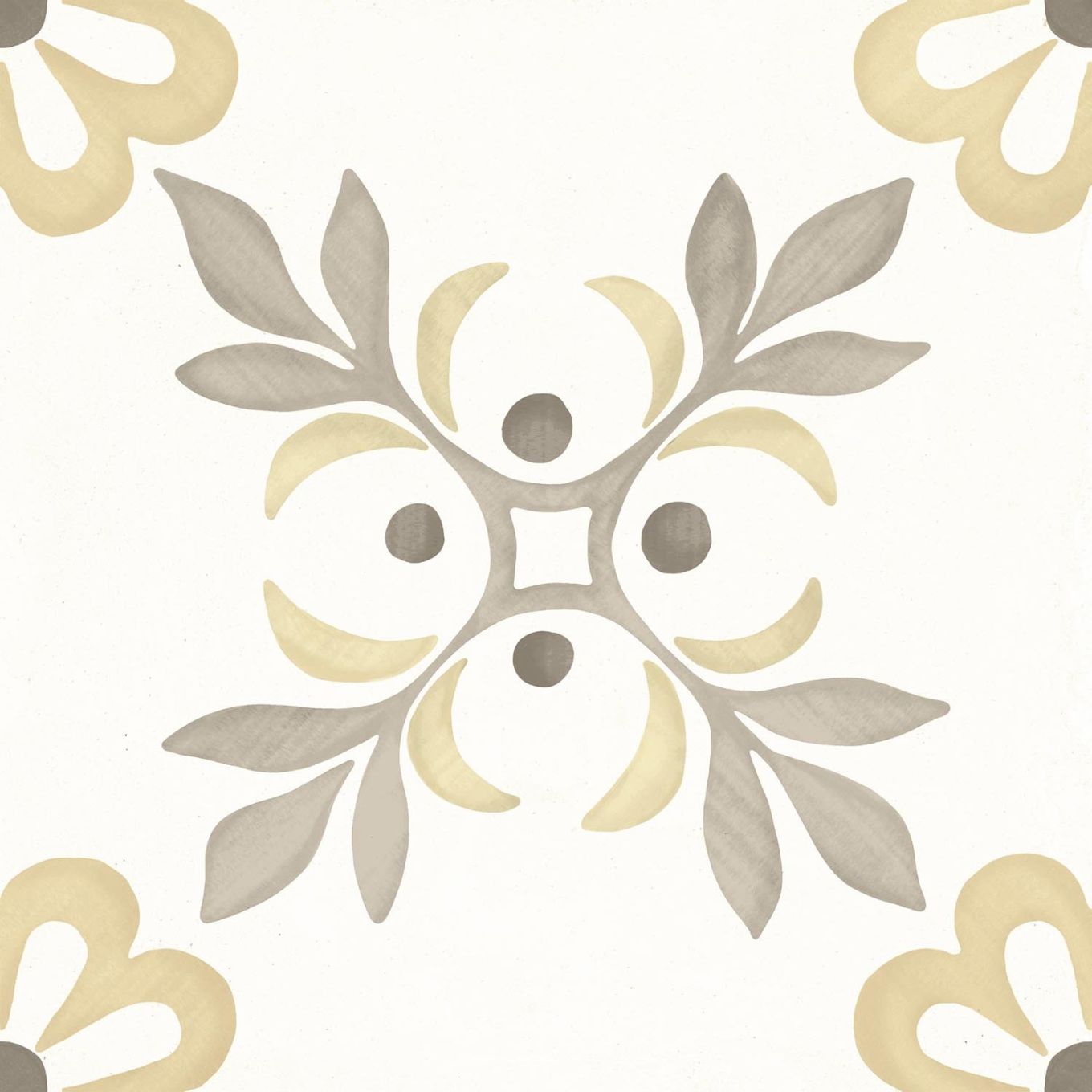 Lira Yellow Garden Matt Porcelain Tile 223x223mm
