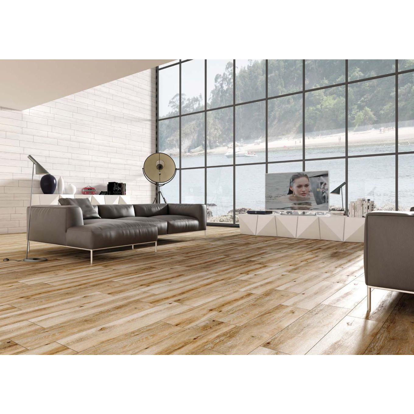 Forest Roble Wood Effect Matt Porcelain Tile 250x1000mm
