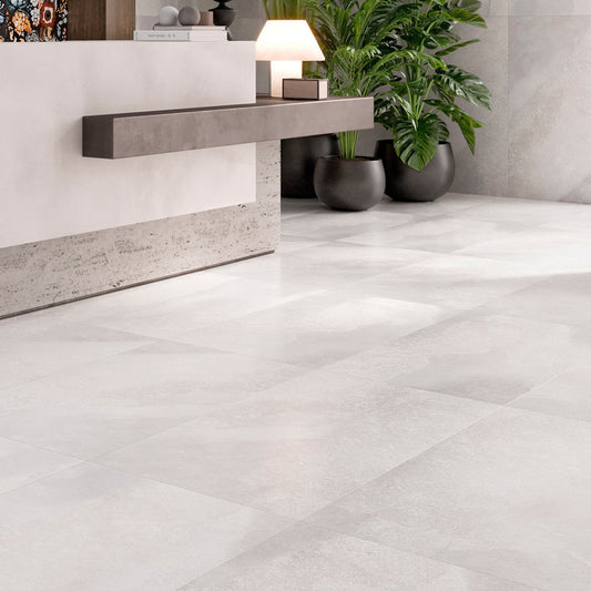 Saigon White Polished Porcelain Tile 1200x600mm