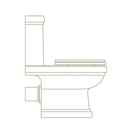 Riviera Close-coupled Open-back Pan and Cistern