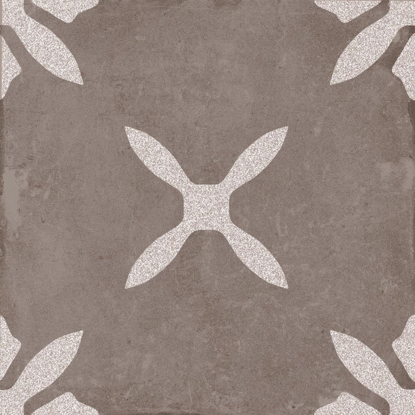 Pedro Brown Decor Flower Matt Porcelain Tile 223x223mm
