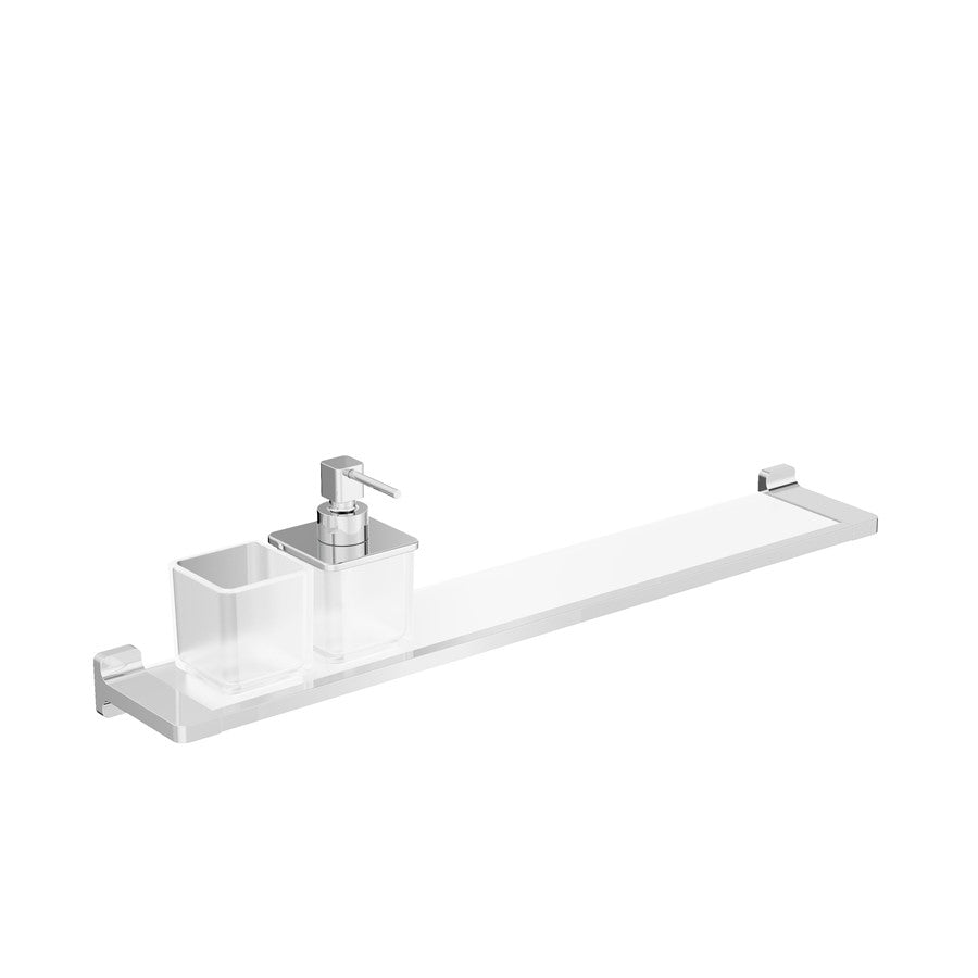 Rotar Shelf 600mm with Soap Dispenser & Tumbler Holder