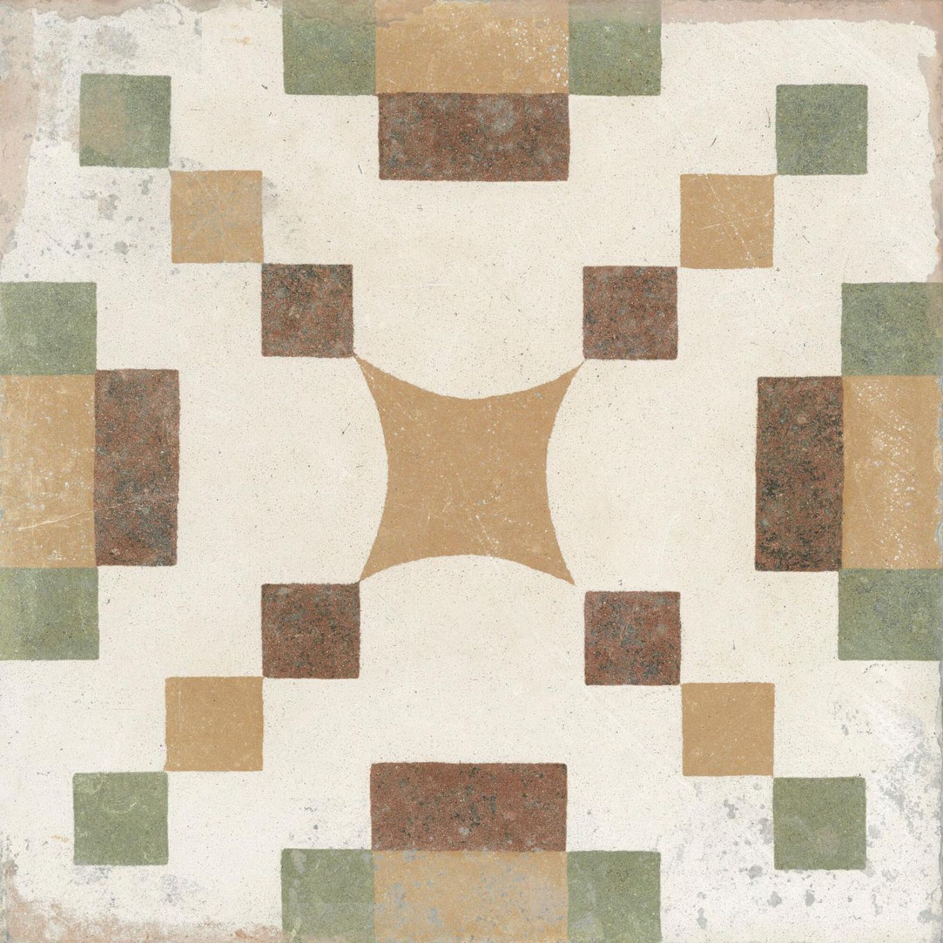 Machu Campanara Matt Porcelain Patterned Tile 223x223mm