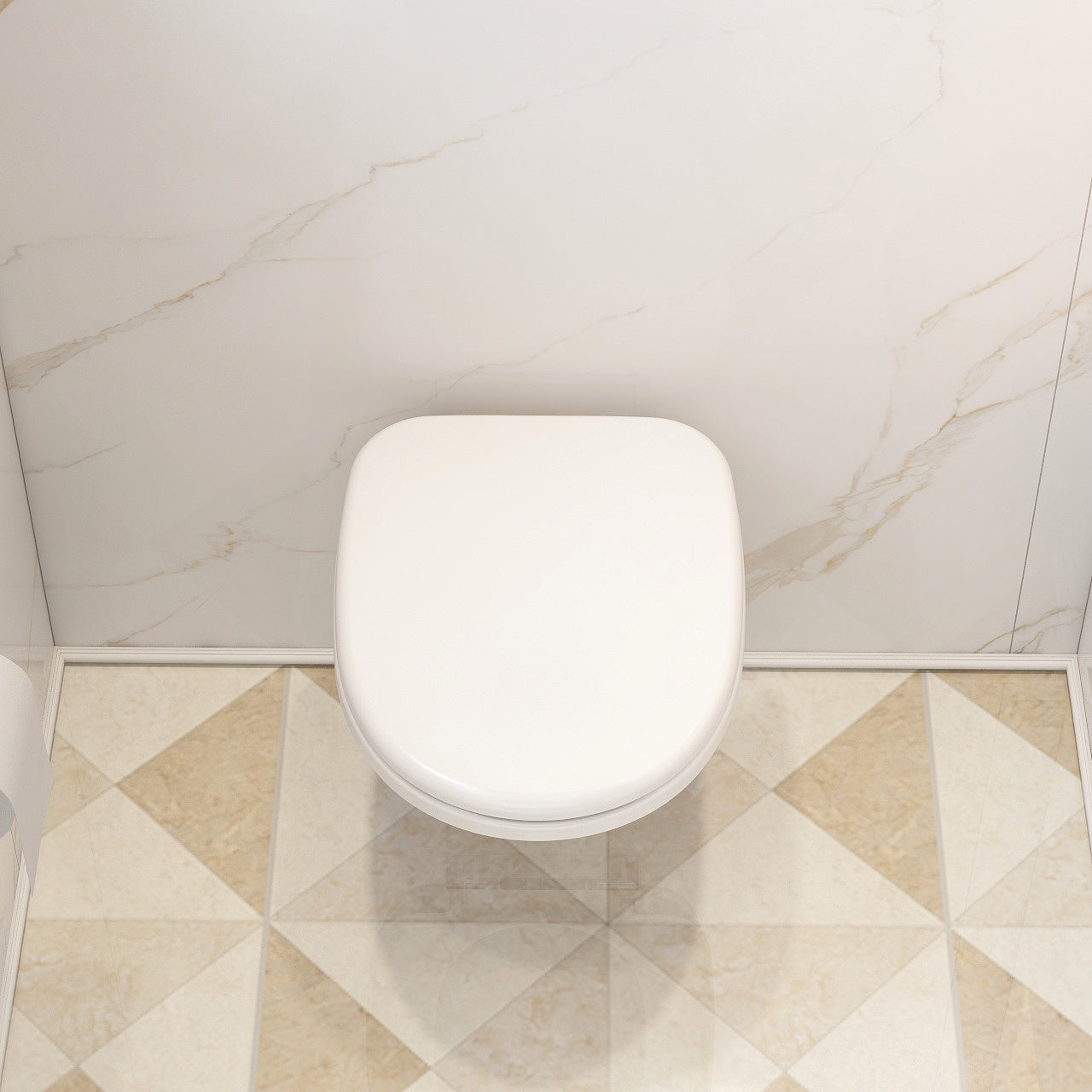 Soft close, duraplus seat (Bottom fix – not compatible with back to wall pan)