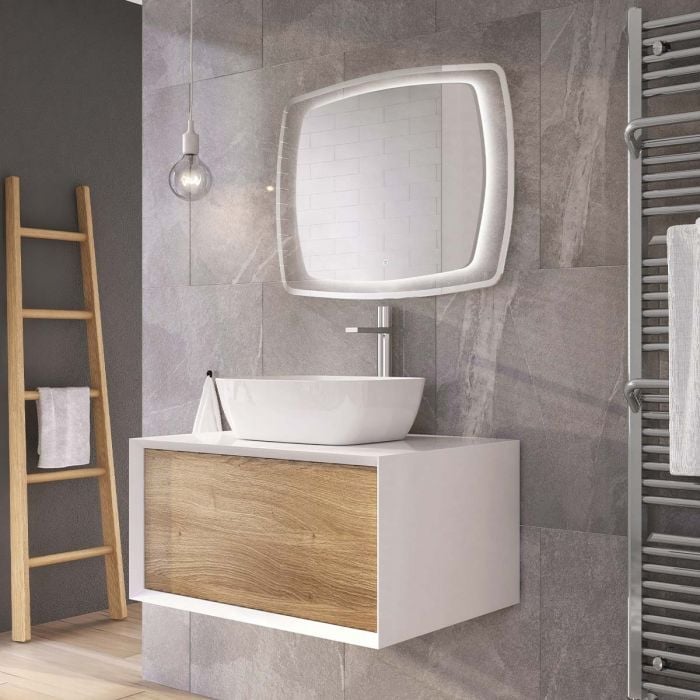 Talbot LED Backlit Mirror with Glass Surround 1000x750mm
