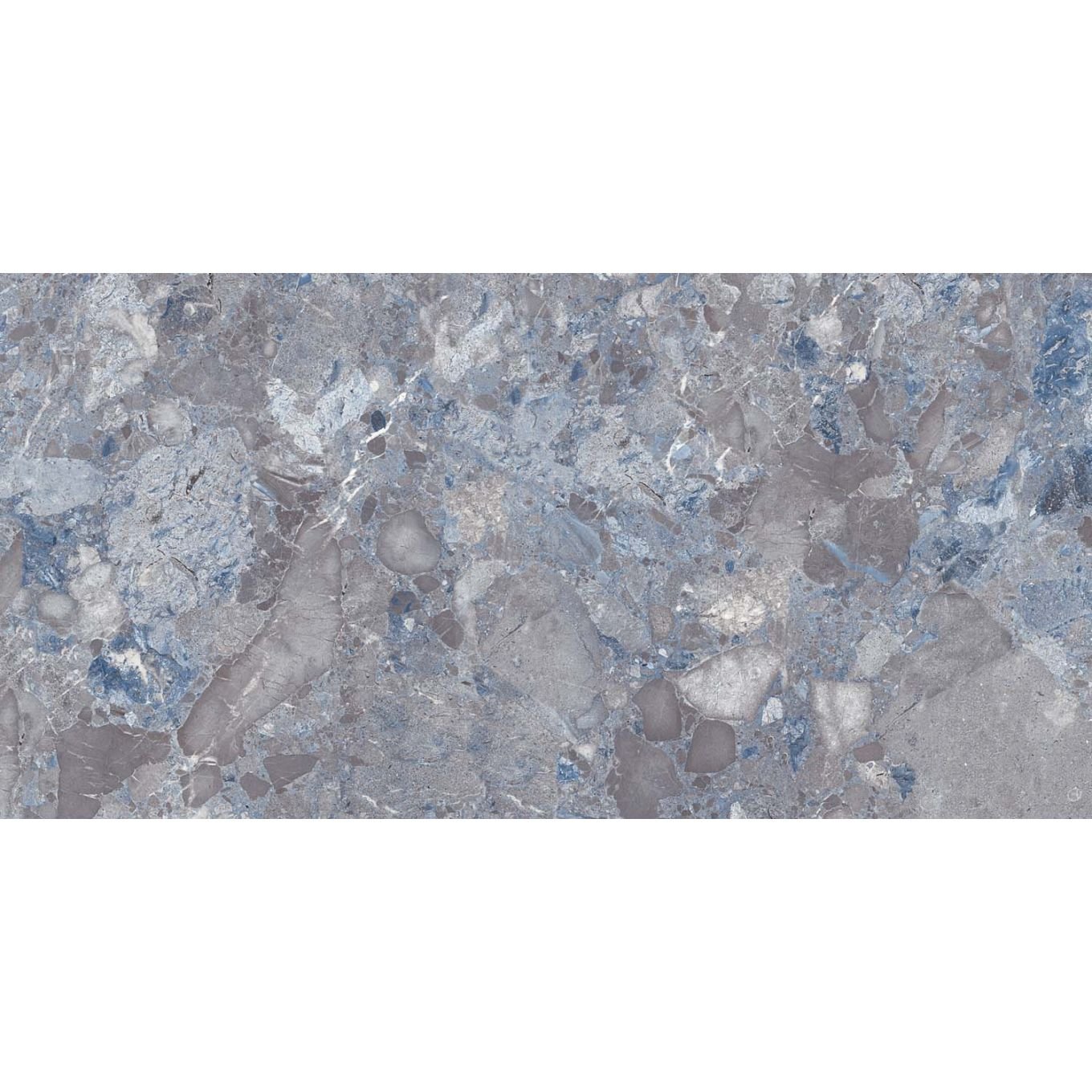 Stevenage Blue Gloss Porcelain Tile 600x1200mm