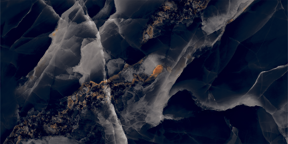 Nebula Black Onyx High Gloss Porcelain Tile 1200x600mm