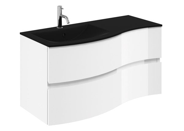 Svelte 1000 Unit & Midnight Black Glass Basin