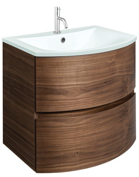 Svelte 600 Unit & Ice White Glass Basin