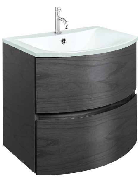 Svelte 600 Unit & Ice White Glass Basin