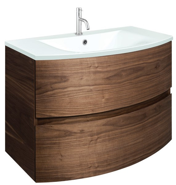 Svelte 800 Unit & Ice White Glass Basin