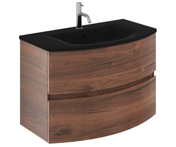Svelte 800 Unit & Midnight Black Glass Basin