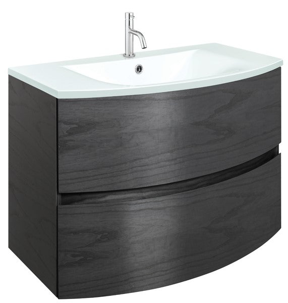Svelte 800 Unit & Ice White Glass Basin
