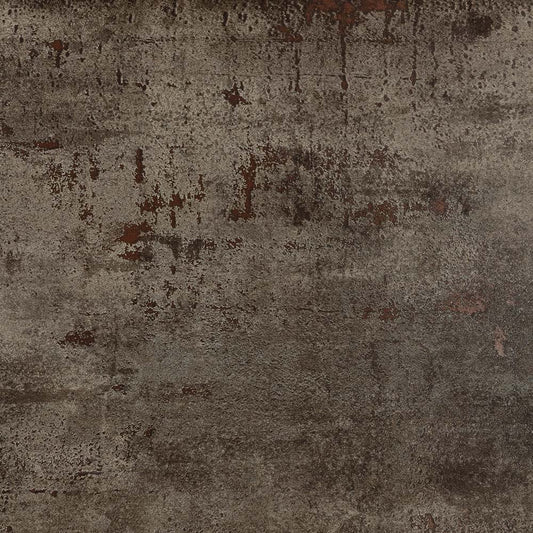 Metallon Steel Semi-Polished Metallic Porcelain Tile 600x600mm