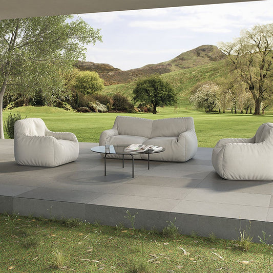 Javier Piedra Grey Concrete Effect Matt Porcelain Outdoor Tile 605x905mm