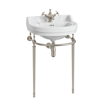 Edwardian Round 56cm Basin & Basin Stand