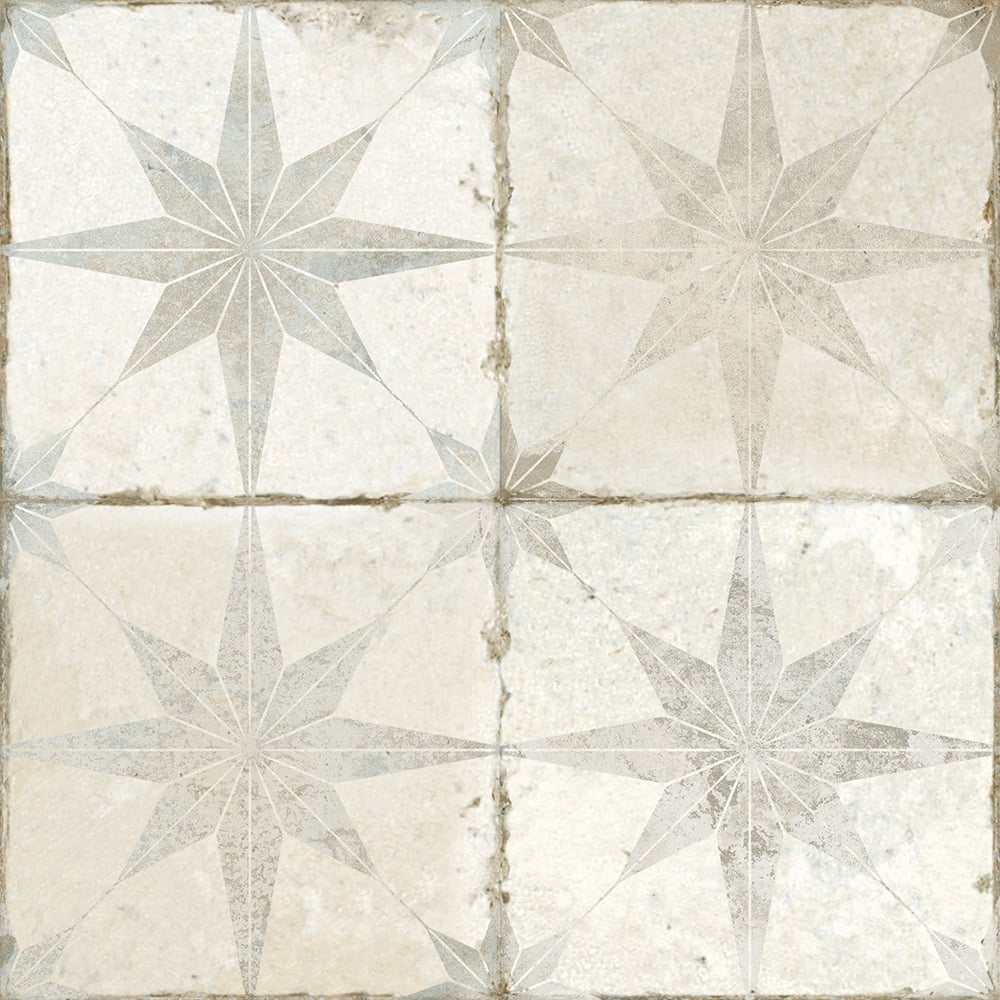 Fired Star White Matt Ceramic Tile 450x450mm