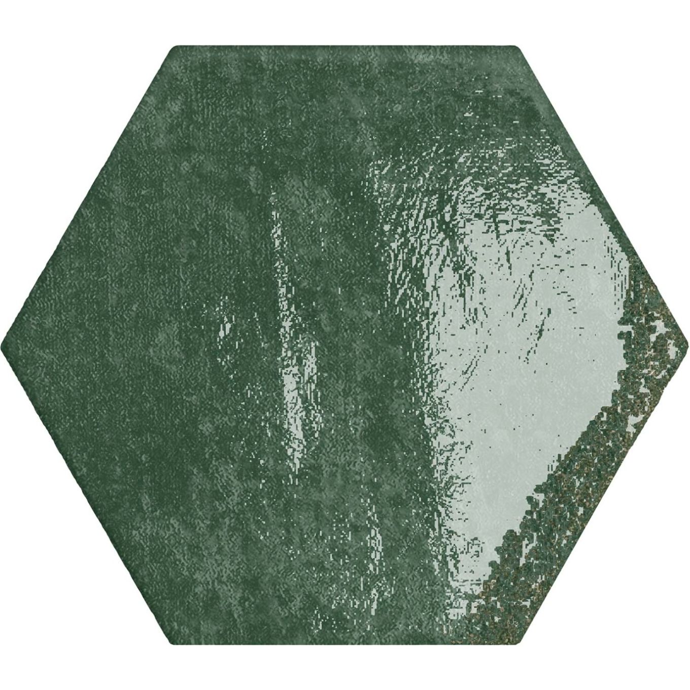 Bergamo Green Porcelain Hexagon Tile 150x130mm