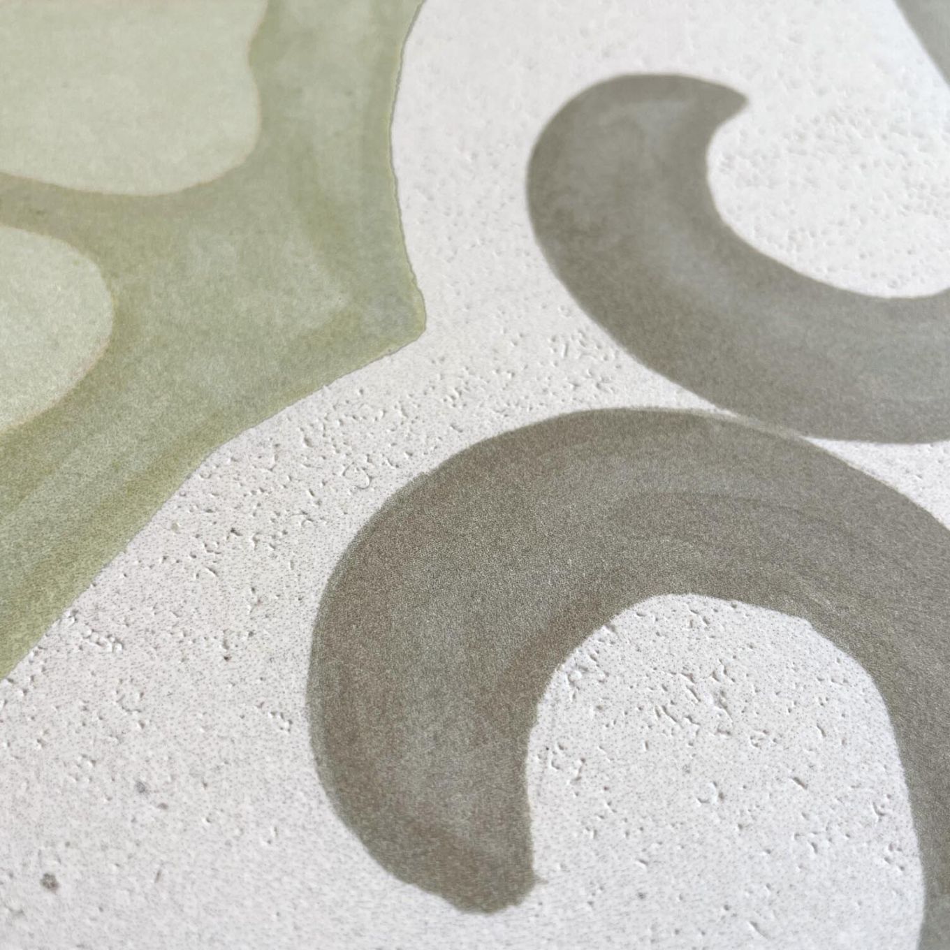 Sicily Green Matt Porcelain Patterned Tile 223x223mm