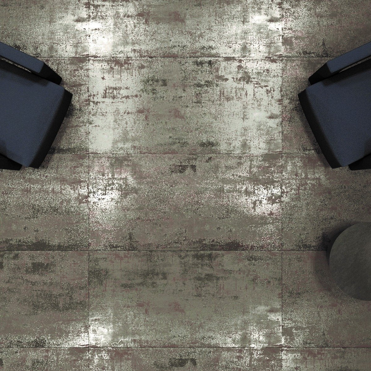 Metallon Steel Semi-Polished Metallic Porcelain Tiles 300x600mm