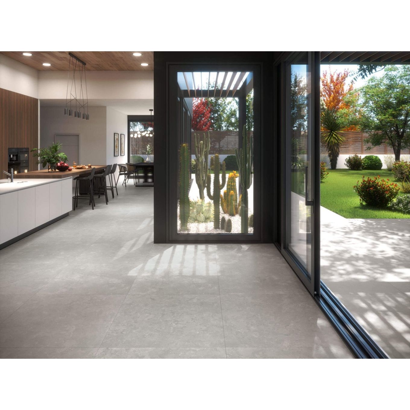Idris Gris Matt Porcelain Tile 1000x1000mm
