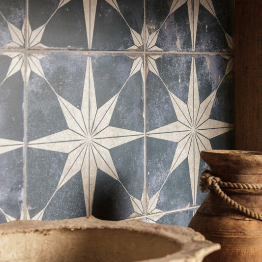 Fired Star Blue Reverse Matt Ceramic Tile 450x450mm