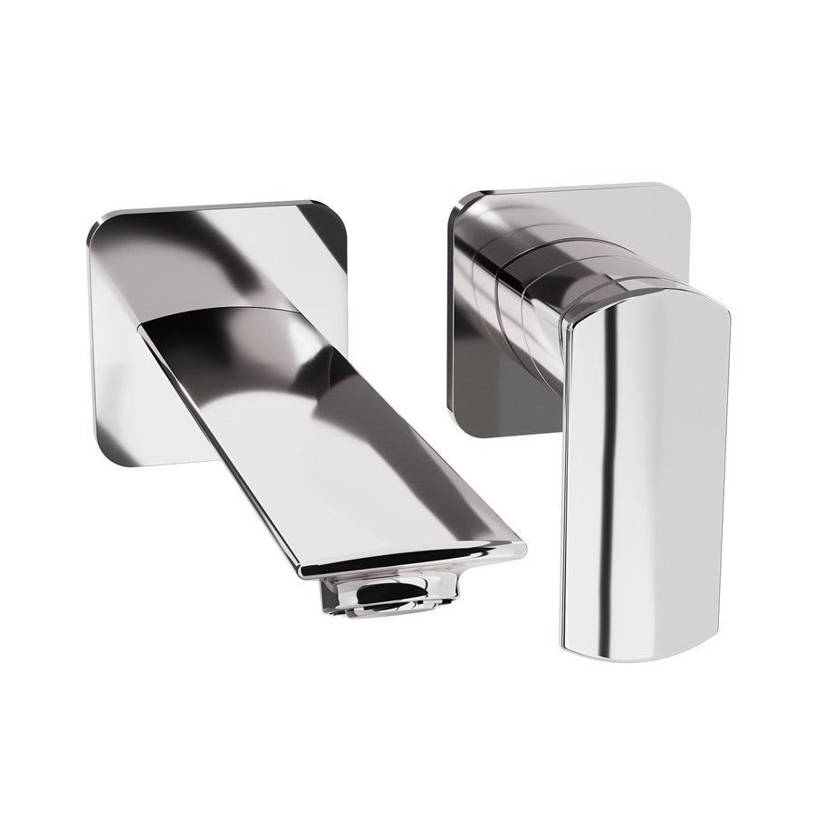 The Varda Basin 2H Wall Mounted Tap Set
