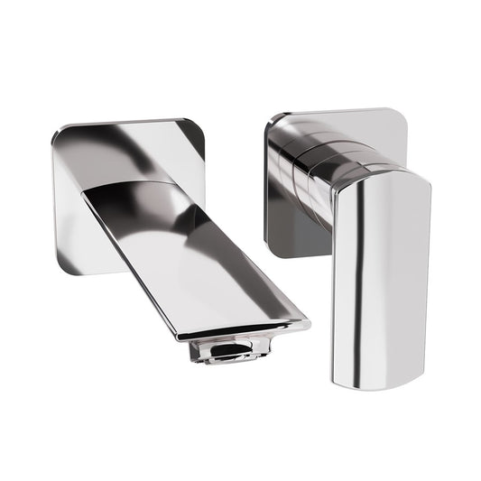 The Varda Basin 2H Wall Mounted Tap Set