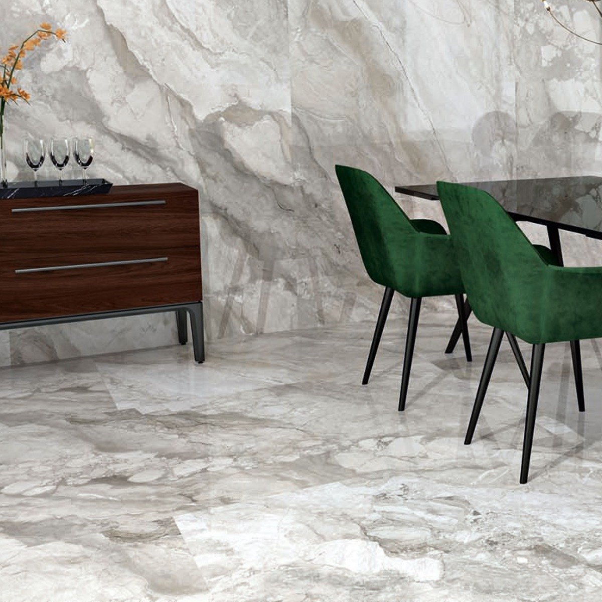 Ratio Cenere Polished Porcelain Tile 600x1200mm