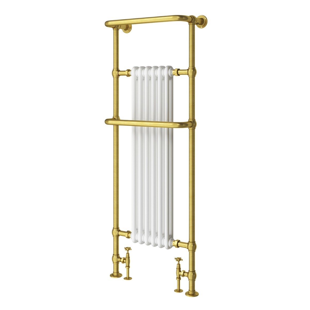 Hive White and Gold Heated Towel Rail 1500x583mm