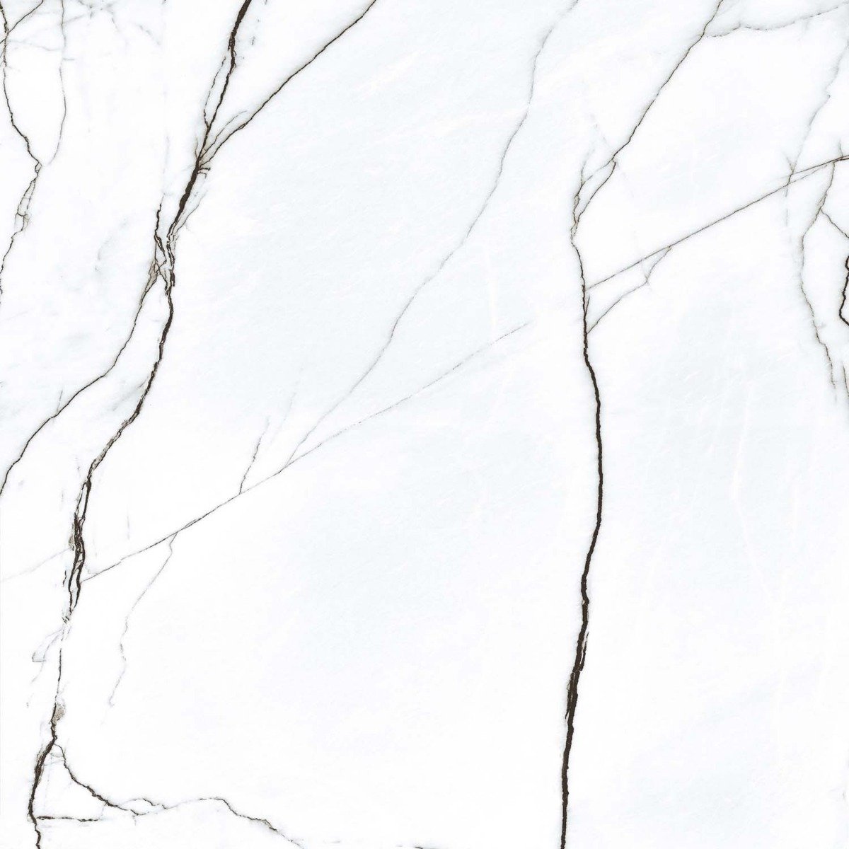 Marquis White Marble Gloss Porcelain Tile 1200x1200mm