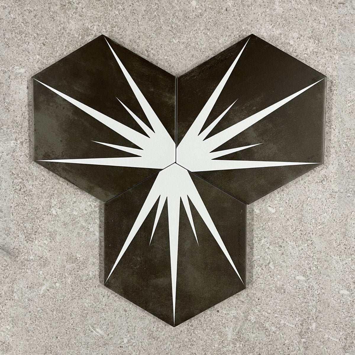 Lotus Hex Matt Marengo Hexagon Porcelain Tile 198x228mm