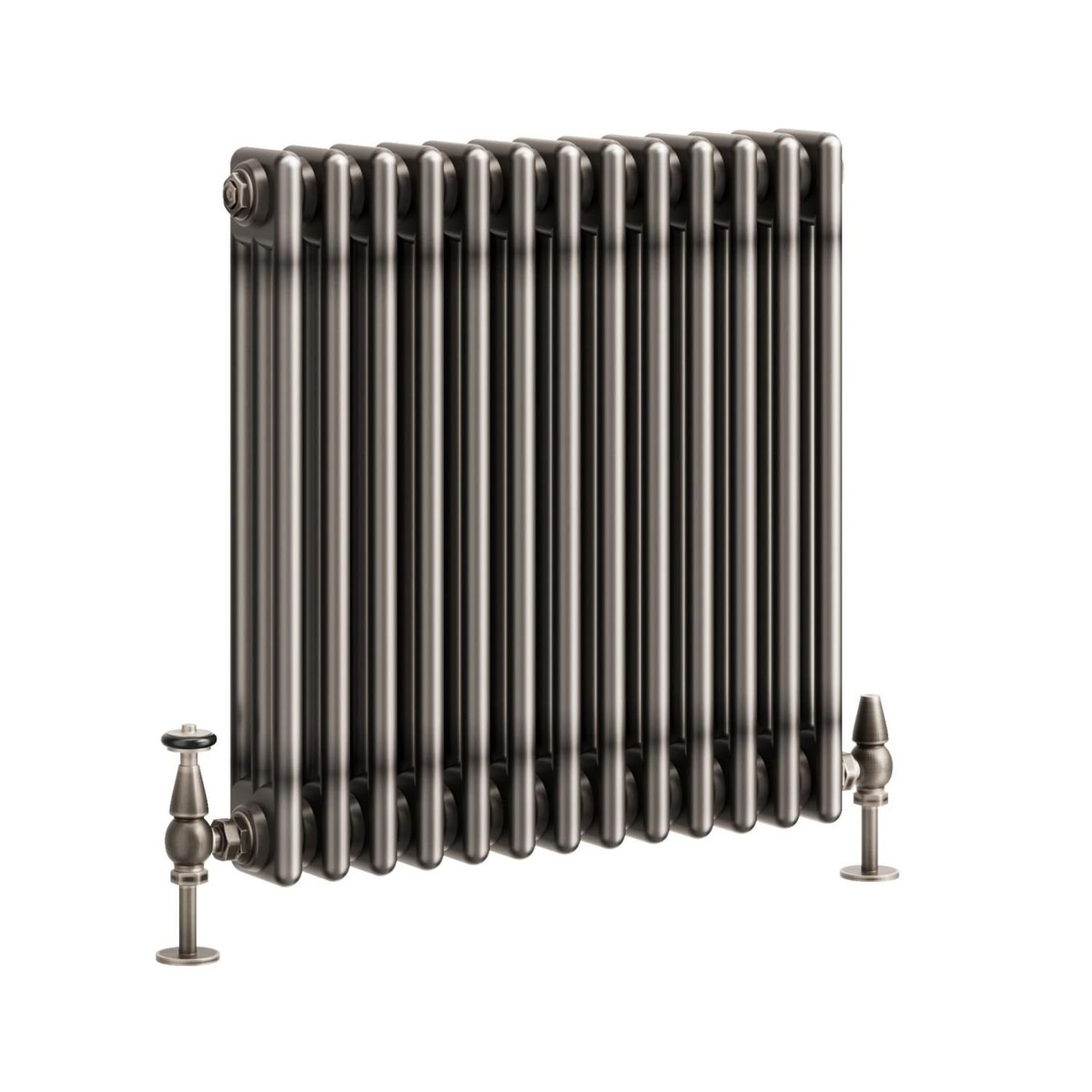 Clement Raw Metal Triple Horizontal Column Radiator 600x605mm