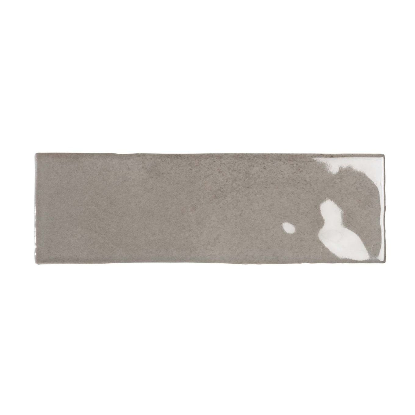 Napoli Gris Gloss Porcelain Brick Tile 200x65mm